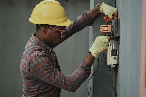 service technician at work