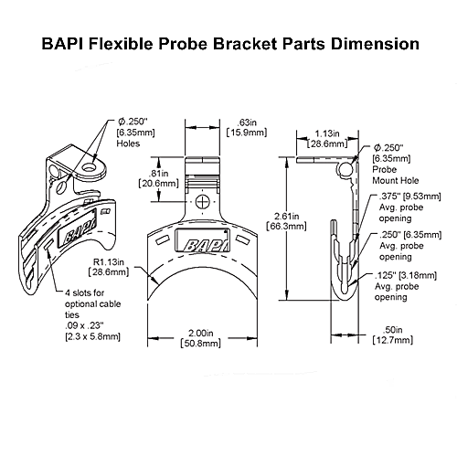 Duct Averaging Temperature Sensor, Flexible - BAPI