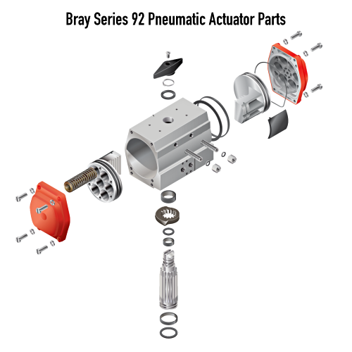 Bray Series 92 Pneumatic Actuator Parts