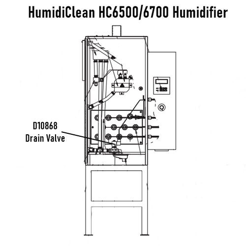 Armstrong International D10868 Drain Valve for HC Series Humidifier