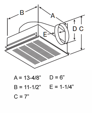 SP-B Dimensional Drawing