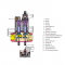 Dungs Dual Modular Valve DMV-D 703/602 Series Part Illustration