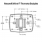 Honeywell BACnet FF thermostat Backplate Dimensions