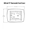 Honeywell BACnet FF thermostat Front Cover Dimensions