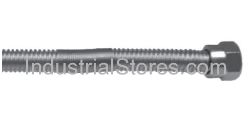 DA3810-DuraTrac DA3810 Stainless Steel Quiet Flex 3/8 OD W/ 3/8 Flare  Nuts X 10 (Qty Of 183) - Industrial Stores