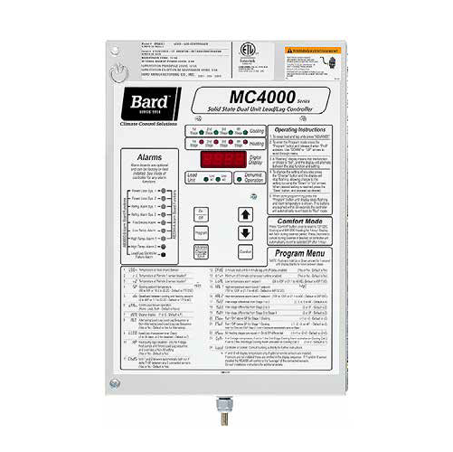 Bard HVAC MC4001 Advanced Solid State Dual Unit Lead/Lag Controller with No Alarms