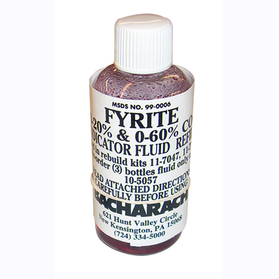 Bacharach 10-5057 Fyrite CO2 Fluid Red 3-Bottle per Carton **HAZMAT**