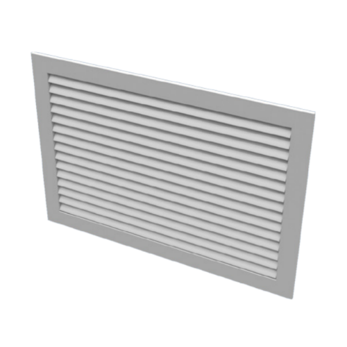 Titus 23RL-10X10 Aluminum Return Register with Damper 10x10" 45-degree Blades 3/4" Spacing