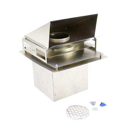 Tjernlund VH1-4 Vent Hood with 4 Diameter Aluminium