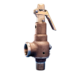 Kunkle 6021GF-T01-AM0150 Bronze Safety Relief Valve with Side Outlet 1-1/4" 150 PSI