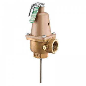 Watts 0121589 Automatic Reseating Temperature & Pressure Relief Valve 1" LFN240X-9 150 PSI