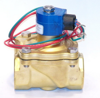 GC Valves S201GF02N5DG4 Solenoid Valve Piloted Diaphragm Normally Closed Brass 1/2" NPT