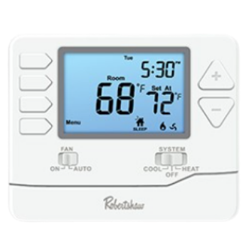 Robertshaw RS9220 Programmable Thermostat 7-Day 5-1-1 NP 2H/2C Stat